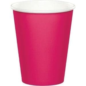 Hot/Cold Cups, 9 Oz, Hot Magenta, 24 Ct