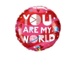 You Are My World Foil Balloon
