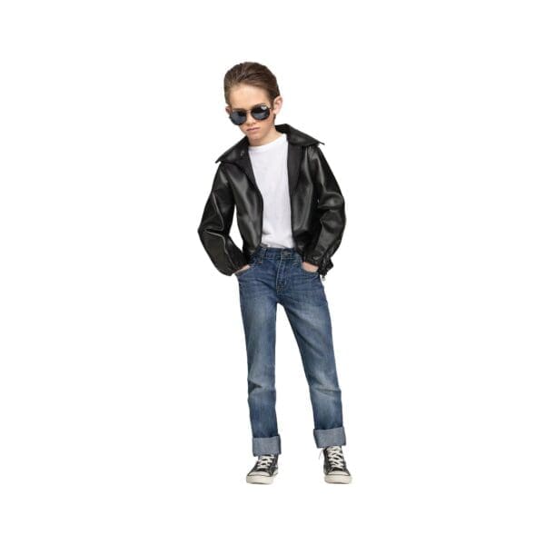 Boys' Rock n' Roll 50's Costume Jacket - Medium, Multicolored