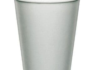 Shimmering silverPaper Hot and Cold Cups, 9 Oz, 24pk
