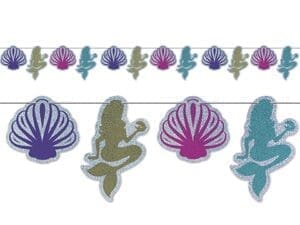 12 Ft. Mermaid & Seashell Streamer