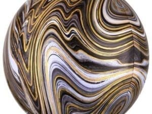 Black Marble Balloon - Orbz