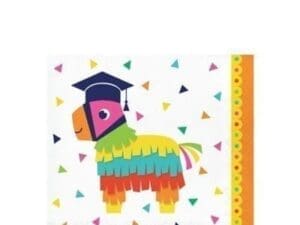 Fiesta Fun Graduation Lunch Napkins, 6.5in, 16ct