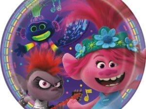 7" 8ct Trolls World Tour Plate