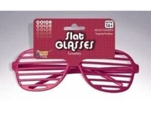 Slat Glasses-burgundy