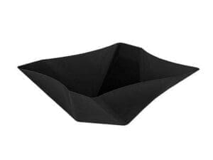 41 Oz. Twisted Square Serving Bowls - Black