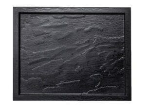 13.25" X 10.6" Rugged Slate Tray - Black