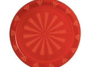 12" Round Tray - Red