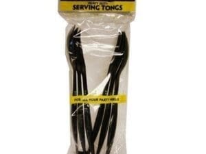 10" Heavy Duty Serving Tongs - Black 3 Ct.