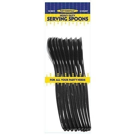 10" Heavy Duty Serving Forks - Black 9 Ct.