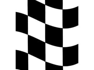 Black Checkered Plastic Tablecloth, 54" X 108"