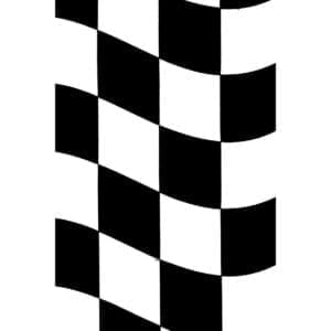 Black Checkered Plastic Tablecloth, 54" X 108"