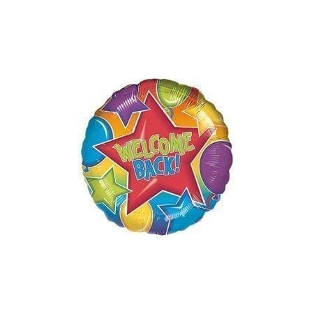 Festive Welcome Back Foil Package Balloon, 18"