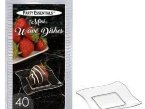 Mini Wave Dishes for Wedding - - 40 Pieces