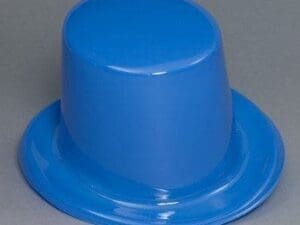 Plastic Top Hat-blue