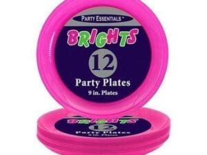 9" Party Plates - Patriotic Colors 12 Ct.