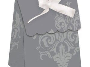 Wedding and Bridal 'Silver Damask' Favor Boxes (12ct)