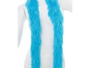 Blue Faux Fur Boa (6', 190 Grams)