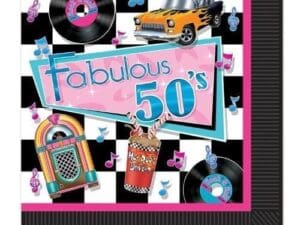 Fabulous 50s Luncheon Napkins (16 Count)