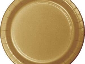 Glittering Gold Dinner Plates, 9", 24pk