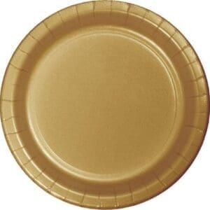 Glittering Gold Dinner Plates, 9", 24pk