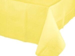 Tissue Tablecover, 54" X 108", Poly Backing, Mimosa, 1 Ct
