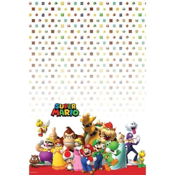 Super Mario Plastic Table Cover