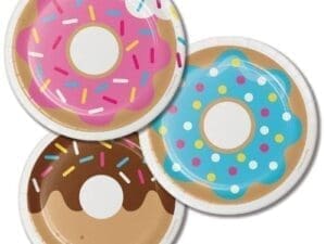Donut Time 7" Cake Plates (8 Count)