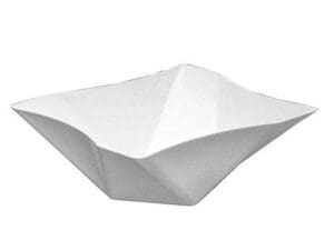 161 Oz. Twisted Square Serving Bowls - White