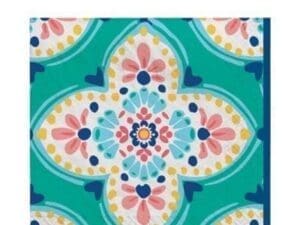 Boho Vibes Floral Quatrefoil Lunch Napkins, 6.5in, 16ct