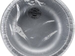 Paper Bowl, 20 Oz, 20pk, Shimmering Silver