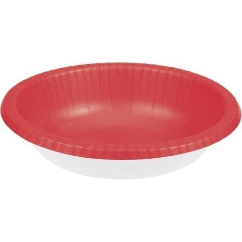 Paper Bowl, 20 Oz, 20pk, Coral