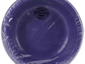 Paper Bowl, 20 Oz, 20pk, Purple