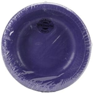 Paper Bowl, 20 Oz, 20pk, Purple