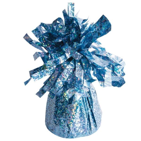 Light Blue Foil Balloon Weight - Image 2