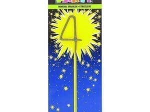 Number Four Shaped Sparkler