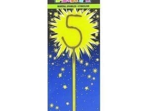 Number Five Shaped Sparkler