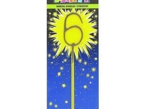 Number 6 Sparkler Birthday Party Supplies