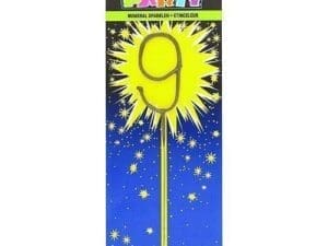 Number 9 Sparkler Birthday Party Supplies