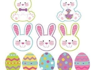 Easter Mini Cutouts, Multicolored