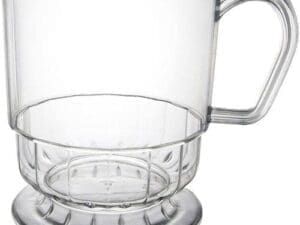 Disposable Coffee Mugs, Clear (Pack of 10)