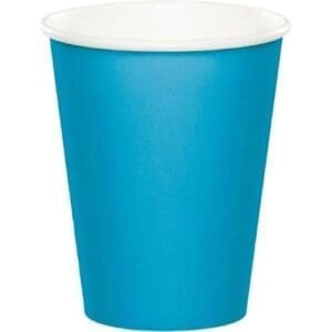 Hot/Cold Cups, 9 Oz, Turquoise, 24 Ct