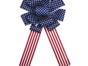 25" Rwb Star Bow W/ Hook