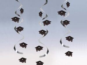 Black Graduation Dizzy Danglers