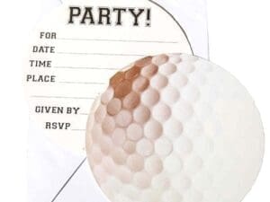 Golf Invitations (8 Pack) - Party Supplies