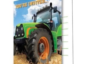 Tractor Time Invitations, 8-Pack