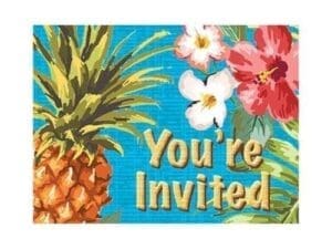 Aloha Invitations, 8 Pk
