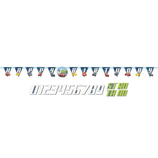 Cars 3 Birthday Banner Kit Party Supplies