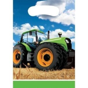 Tractor Time Favor Bags, 8-Pack