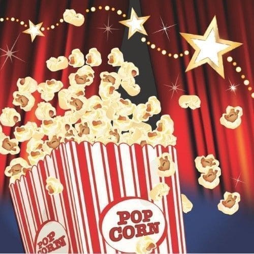 16ct Hollywood Lights Cocktail Beverage Napkins